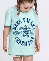 Sunrise Turtle SS Tee - Sapphire Blue
