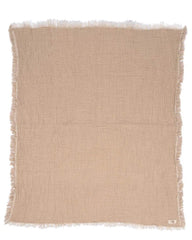 Little Fishies Gauze Receiving Blanket - Beige