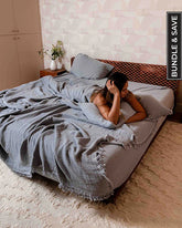 Dark Denim Bedding Set - Queen