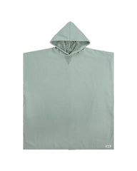 Classic Stripe Hooded Poncho - Withered Rose