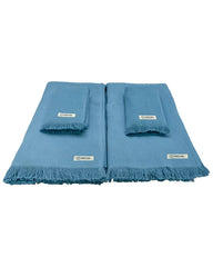 Terra Fringeless XL Bath Bundle - Slate Blue - 2 Pack
