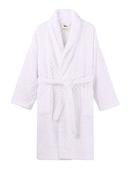 Polka Dot Robe - White
