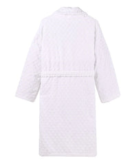 Polka Dot Robe - White