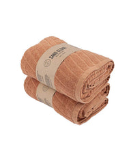 Terra Fringeless XL Bath Bundle - Navy - 2 Pack
