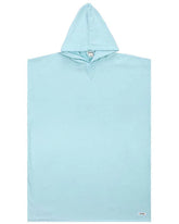 Colorblock Stripe Hooded Poncho Youth - Orange