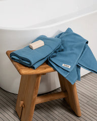 Terra Fringeless XL Bath Bundle - Slate Blue
