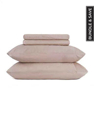 Signature Percale Solid Sheet Set Beige