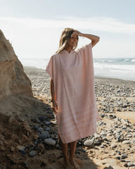 Classic Stripe Hooded Poncho - Rain Forest