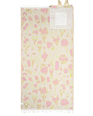 Ice Cream Towel Bag - Natural