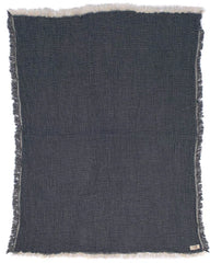 Little Fishies Gauze Receiving Blanket - Navy
