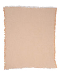Little Fishies Gauze Receiving Blanket - Peach Fuzz