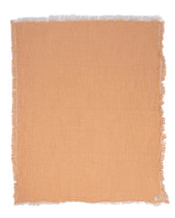 Little Fishies Gauze Receiving Blanket - Peach Fuzz