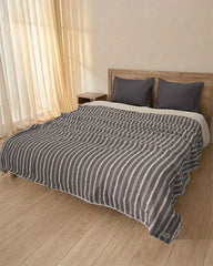 Cozy Texture Plush Blanket - Steel Grey