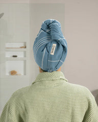 Classic Hair Towel - Teal Blue
