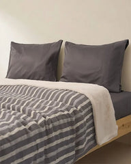 Cozy Texture Plush Blanket - Steel Grey