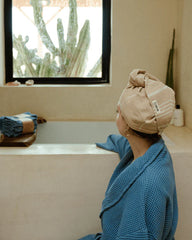 Classic Hair Towel - Slate Blue