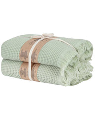 Classic Fringeless XL Bath Bundle - Slate Blue - 2 Pack
