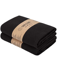 Classic Bath Washcloth Bundle- 6 Pack - Black