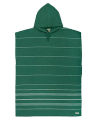 Terra Hooded Poncho - Teal Blue